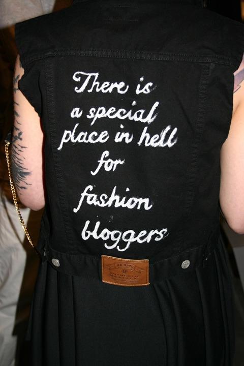 There is a special place in hell for fashion bloggers
