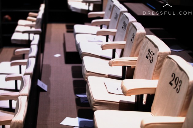 Emporio Armani Fall/Winter 2011/2012 show seats Emporio Armani Fall/Winter 2011/2012 show seats