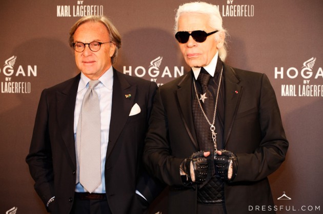 Diego Della Valle (CEO at Tod's) and Karl Lagerfeld Diego Della Valle (CEO at Tod's) and Karl Lagerfeld
