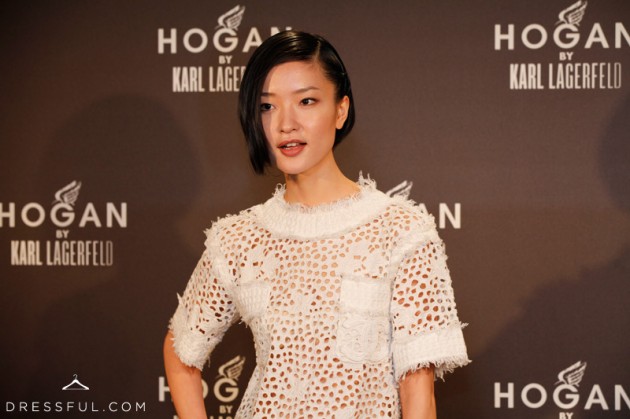 Du Juan at Hogan by Karl Lagerfeld party in Paris Du Juan at Hogan by Karl Lagerfeld party in Paris