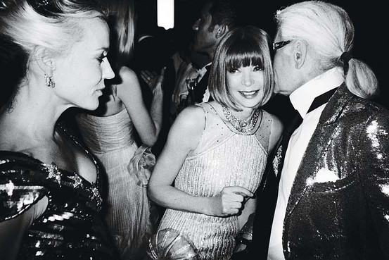 Daphne Guinness, Anna Wintour, Karl Lagerfeld Daphne Guinness, Anna Wintour, Karl Lagerfeld