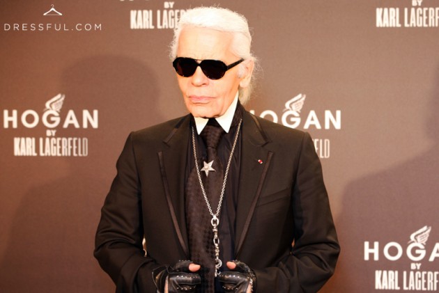 Karl Lagerfeld at Hogan by Karl Lagerfeld party in Paris Karl Lagerfeld at Hogan by Karl Lagerfeld party in Paris